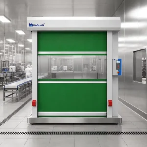Heavy Duty Brush Seal High Speed Door for Warehouse Automatic Electric PVC Rapid Roll up Door Industrial Logistics Passage