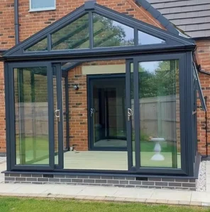 Heavy Duty Double Glazed Sliding Door System for Villas and Apartments Aluminium Panoramic Balcony Glass Doors for Outdoor Use