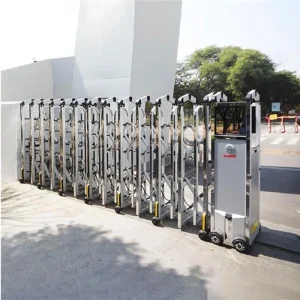 Heavy Duty Electric Collapsible Security Gate with Smart Infrared Protection Automatic Retractable Entrance System