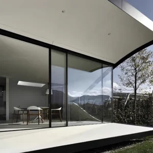 Heavy Duty Electric Panoramic Sliding Glass Door for Exterior Application for Smart Home Villa Large Opening Width