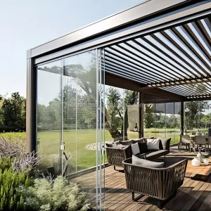 Heavy-Duty Frameless Sliding Glass Door with 304 Stainless Steel Hardware and Track System for Patio and Exterior Use