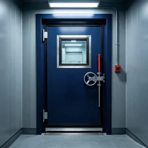 Heavy Duty High Pressure Blast Gas-tight Thick Steel Hermetic Sealed Door for Fire Prevention and Explosion Protection in Schools and Warehouses