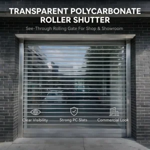 Heavy-Duty Industrial Aluminum Steel Rolling Door for Commercial Buildings and Factory Warehouses
