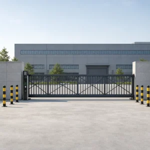 Heavy-Duty Metal Wheel-Free Suspended Sliding Gate Automatic Electric Remote Control for Factory Industrial Park