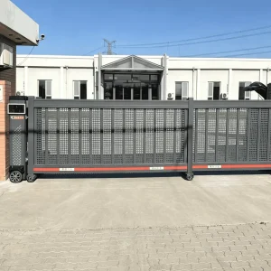 Heavy Duty Modern Aluminum Sliding Door Design Customized Sliding Door Telescopic Gates Electric Auto Sectional Fencing Gate