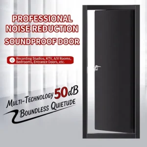 Heavy-Duty Sound Insulation Fire-Rated Acoustic Door for Recording Studios and Drum Rooms