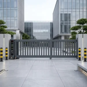 Heavy-Duty Trackless Aluminum Alloy Electric Telescopic Sliding Gate
