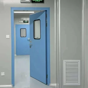 Hermetic Soundproof Steel Medical Door for Operating Room ICU Ward Pharmacy Airtight Clean Room Hospital Door Manual Swing