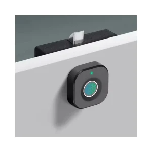 Hidden Cabinet Security Locker with USB Charging Black Drawer Home Biometric Hidden Fingerprint Smart Electric Lock