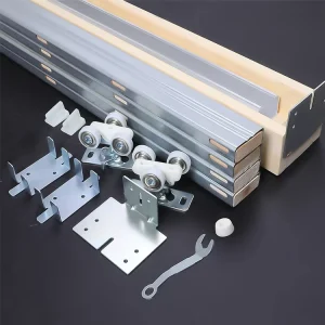Hidden Side Shower Barn Door Style Folding Door Accessories Sliding Pocket Door Hardware