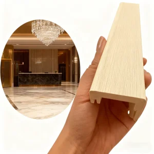 High Density WPC Primed Door Casing Frame Moisture Proof for Villa and Hotel Interior Doors