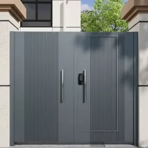 High-End Bespoke Modern Aluminum Garden Gate Security Features Eco-Friendly Weather Resistant for Residential Projects