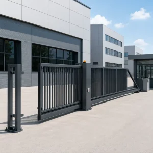High End Smart Remote Control Aluminum Sliding Gate Cantilever Gate Electrique Portail Pliant for House Villa School
