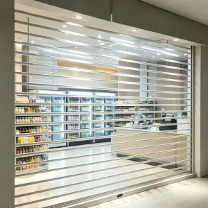 High-Light-Transmittance PVC Roller Shutter Door with Anti-Theft Design for Commercial Use