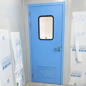High-Performance Steel Security Door, CE-Certified Fireproof Soundproof Airtight Modular Design for Labs, Cleanrooms, and Workshops