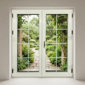 High Performance Villa Exterior Entry Tempered Glass Custom Color Aluminum Clad Wood Fiberglass Swing Door Luxury Modern