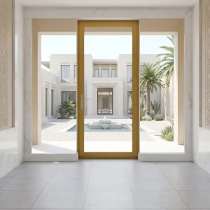 High Quality Double Tempered Glass French Door Aluminum Swing Door Bedroom Living Room Hall Exterior Modern Waterproof