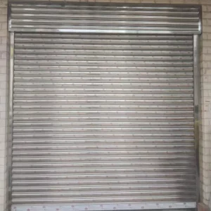 High Quality Modern Automatic Roll-Up Windproof Garage Warehouse Finished Surface Stainless Steel Vertical Rolling Door