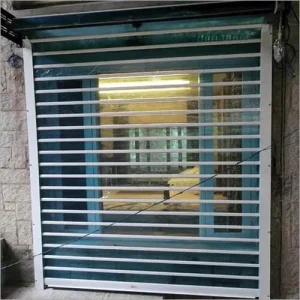 High Quality Modern Design Crystal Rolling Shutter Door with Transparent Polycarbonate for Fashion Shops