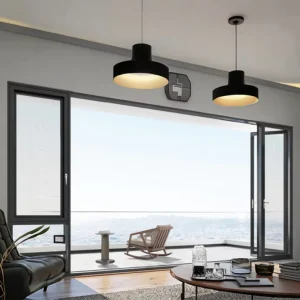 High-Security Anti-Theft Aluminum Alloy Glass Swing Door for Bedroom Warehouse Hotel Interior Supermarket