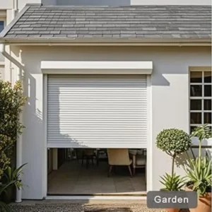 High-Security Automatic Rolling Shutter Door for Industrial Warehouses and Commercial Shops, Fireproof Windproof