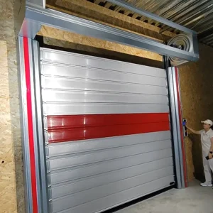 High-Speed Aluminum Alloy Industrial Rolling Door, Windproof, Warehouse Use