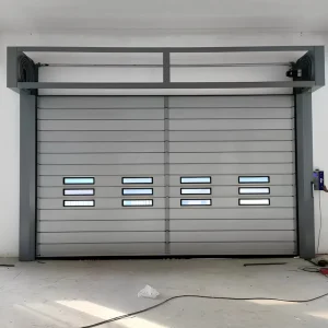 High-Speed Automatic Aluminum Turbo Roller Shutter Door with Custom Size for Industrial Use