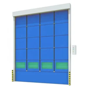 High-Speed Automatic PVC Roll Shutter Door, Energy-Saving Dustproof Industrial Fabric Roller, Foldable