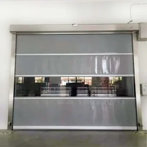 High-Speed Automatic PVC Rolling Shutter Door, Dust Proof, for Clean Rooms, Workshops and Warehouses