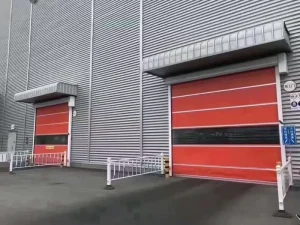 High-Speed Automatic PVC Rolling Shutter Door with Safety Sensors for Industrial Warehouse and Factory Use