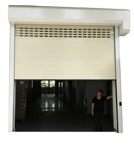 High Speed High-Density Board Automatic Entry Door for Workshop Interiors