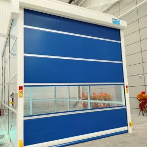 High-Speed PVC Rolling Shutter Door for Warehouse, Factory, Garage, and Loading Dock