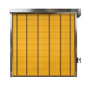 High Speed Wind Resistant Quick Rollup PVC Stacking Door Automatic Induction Warehouse Shutter Door