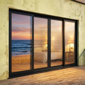 High Standard Aluminum Frame Tempered Double Glazing Glass for Balcony Sliding Exterior Door
