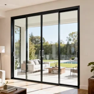 High Strength Waterproof Aluminum Frame Double Glazed Glass Sliding Door for Australian Home Balcony