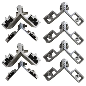 High-precision Adjustable Movable Aluminum Alloy Corner Brackets for Screw Installation on Door and Window Frames