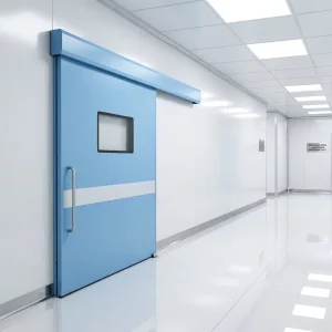 Hospital Automatic Sliding Door for Cleanroom with Touchless Sensor and Airtight Sealing System DQM165