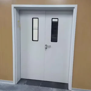 Hospital Double Swing Fire Door and Automatic Hermetic Sliding Airtight Flush Door for Operating Theater