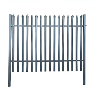 Hot Dip Galvanized Steel Picket Fence Metal Security Fence Decorative Garden Fence Residential Boundary Fence