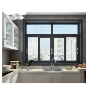 Household Aluminum Sliding Window Weather Proof Balcony Sliding Window