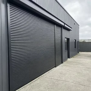 Hurricane-Proof Impact-Resistant Aluminum Roller Shutter with Reinforced Slats for Coastal Commercial Building Windows