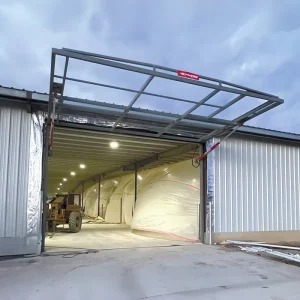 Hydraulic Overhead Tilt-Up Garage Door with Windows Automatic Weather-Resistant for Garage/Warehouse