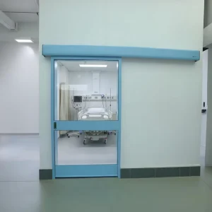ICU CCU Double Glazed Automatic Airtight Sliding Glass Door Medical Hermetic Door for Operating Room