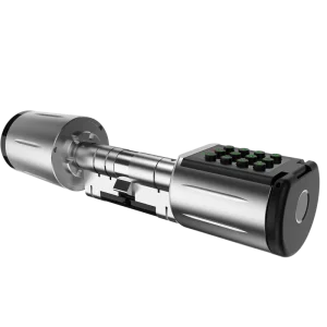 IP65 Handle Waterproof Memory Card Multi-Door Front Smart Cylinder Door Lock for Glass and Aluminum Doors