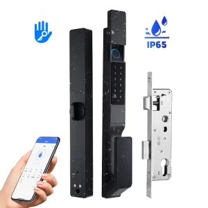 IP65 Waterproof Smart Lock for Wood and Aluminum Doors with Keyless Entry and Cloud Storage