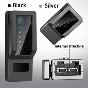 IP65 WiFi Cloud Door Lock with Biometric Fingerprint, Card, Password, Key and App Control for Wood and Steel Doors