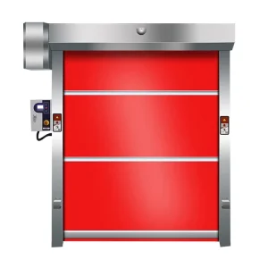 ISO Standard Industrial Steel Roller Shutter Door with 1.2 mm PVC Cloth, Customized Size