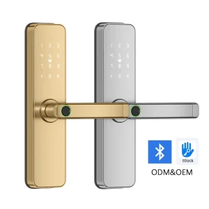 Indoor Wooden Door Smart Lock with Password, Fingerprint, Magnetic Card, and App Control