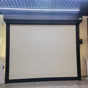 Industrial Aluminum Alloy Windproof Rolling Shutter Door for Garage and Shop