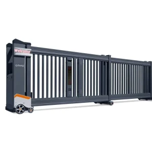 Industrial Automatic Electric Aluminum Alloy Suspended Trackless Section Sliding Gate